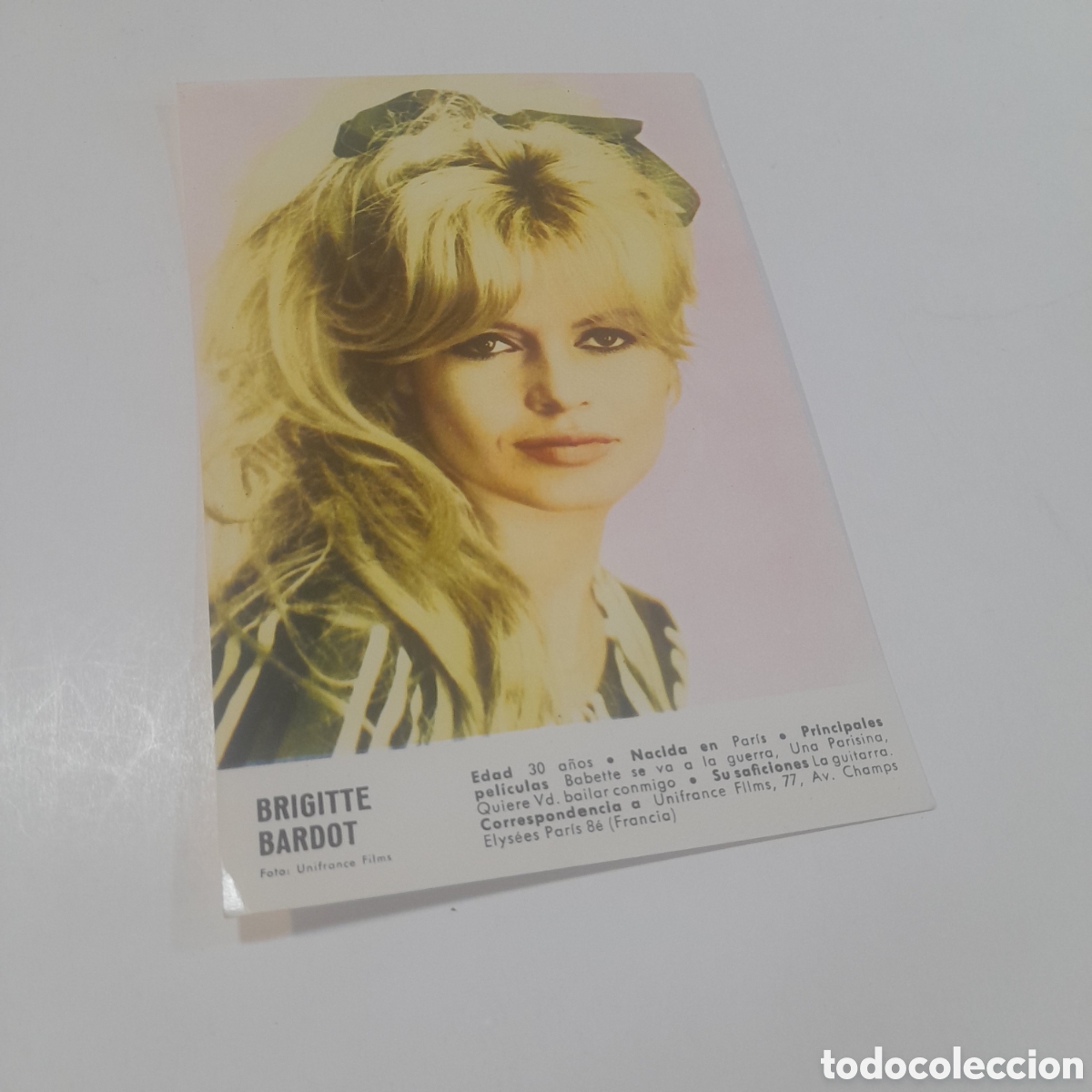 Cine: Foto de Brigitte Bardot