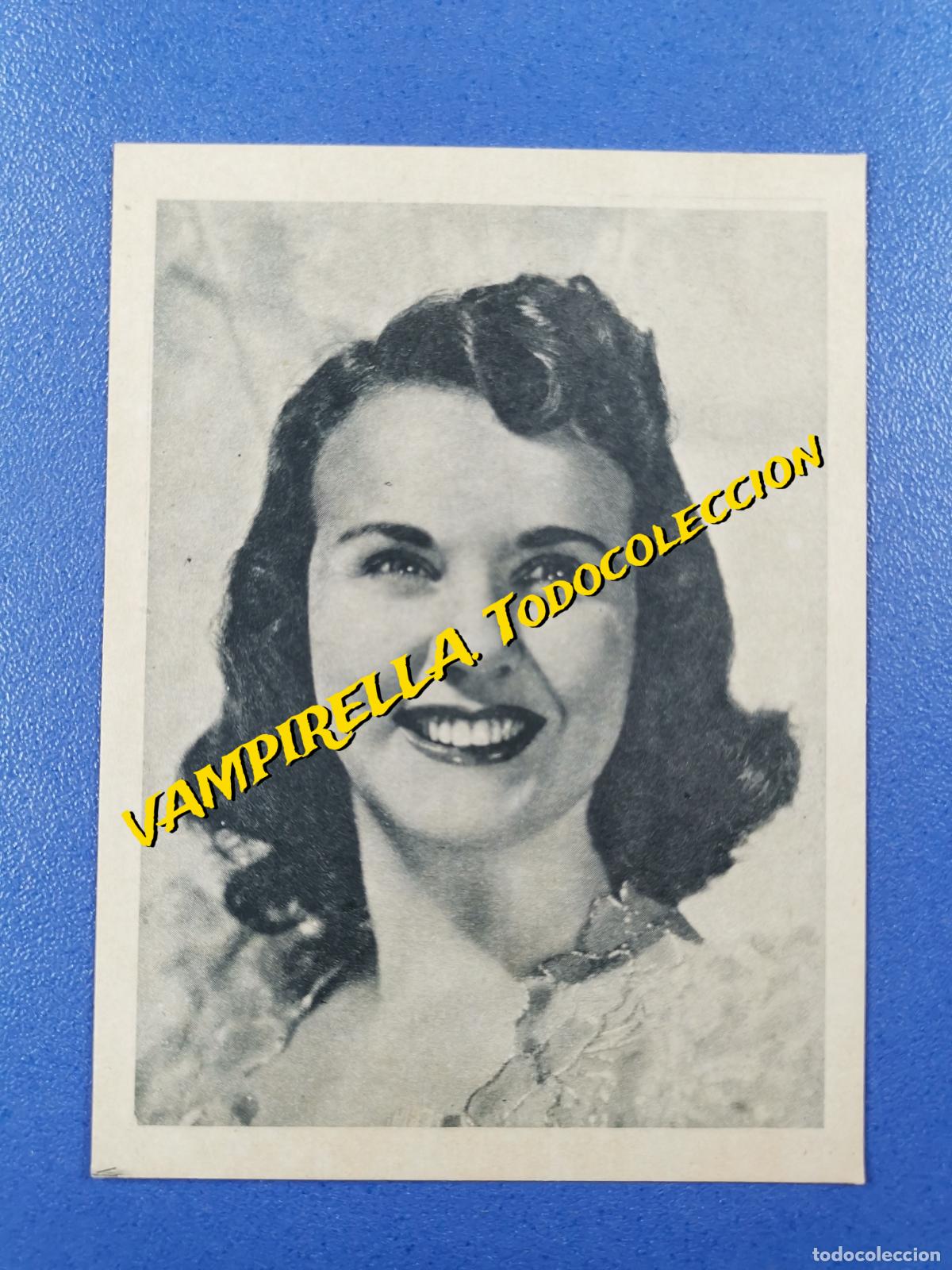 Kino: DIANA DURBIN-----CROMO CARTULINA / Publicidad: Sales Lit&iacute;nicas Dalmau--9 x 7 cm
