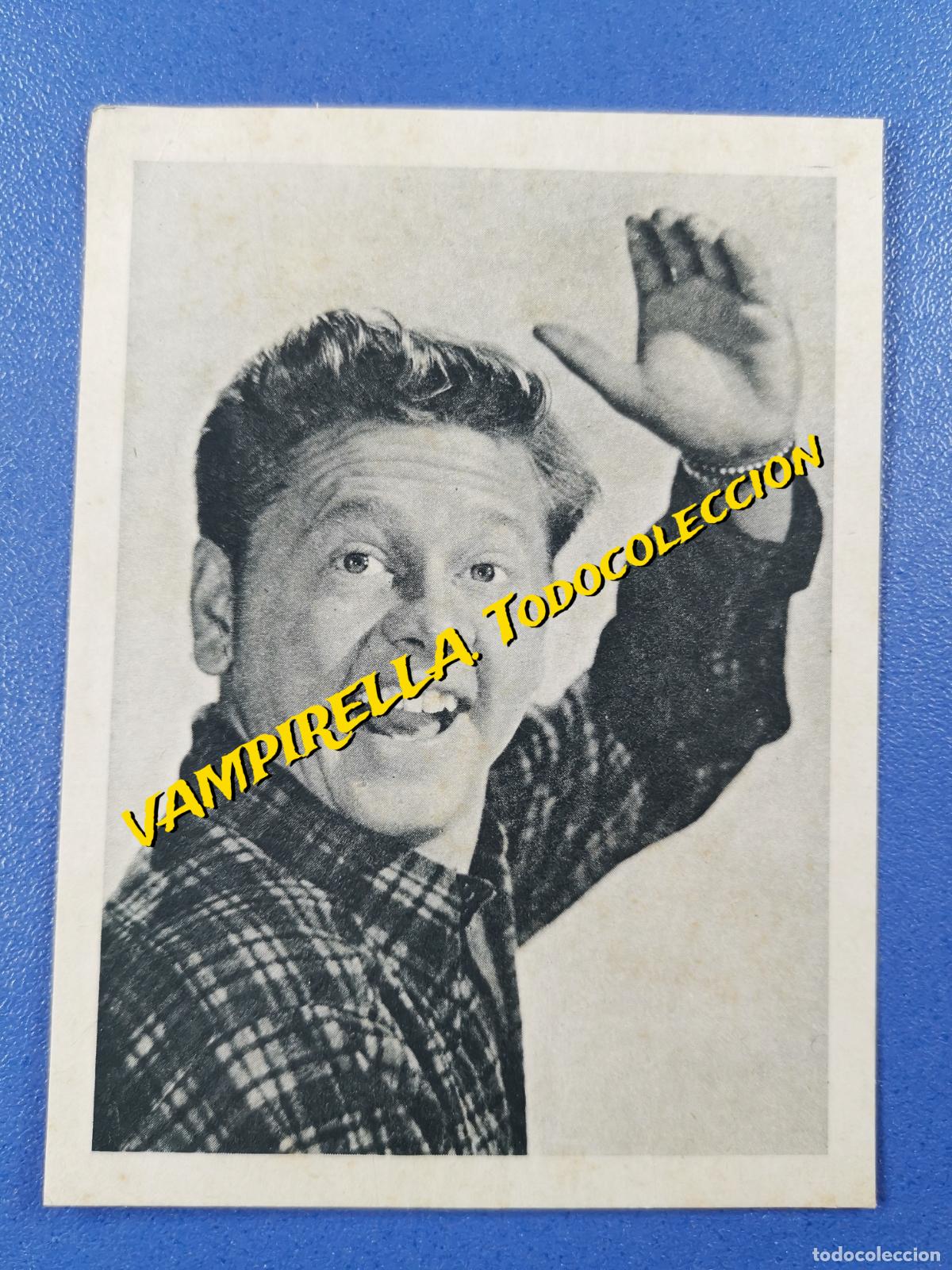 Kino: MICKEY ROONEY----CROMO CARTULINA / Publicidad: Sales Lit&iacute;nicas Dalmau--9 x 7 cm