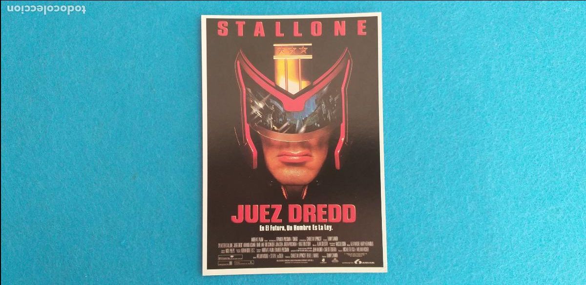 Cine: Postal de cine: JUEZ DREDO. En el futuro, Un Hombre es la Ley, SILVESTER STALLONE