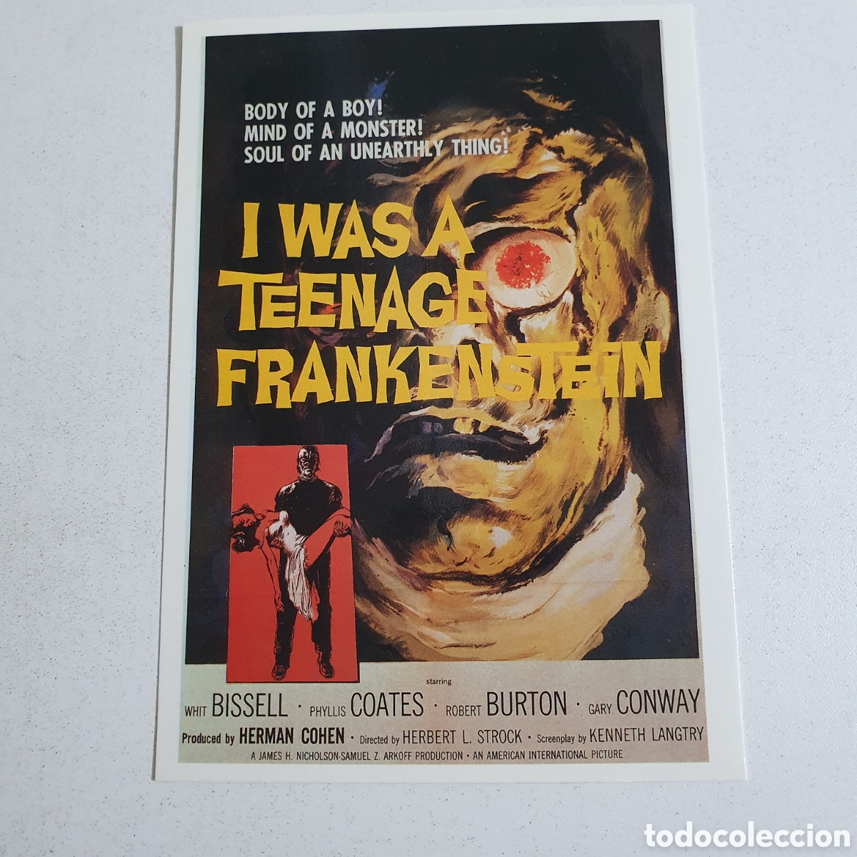 Cine: Postal - 3. Yo Fui Un Frankenstein Adolescente - I Was A Teenage Frankenstein - 28, Sin Circular