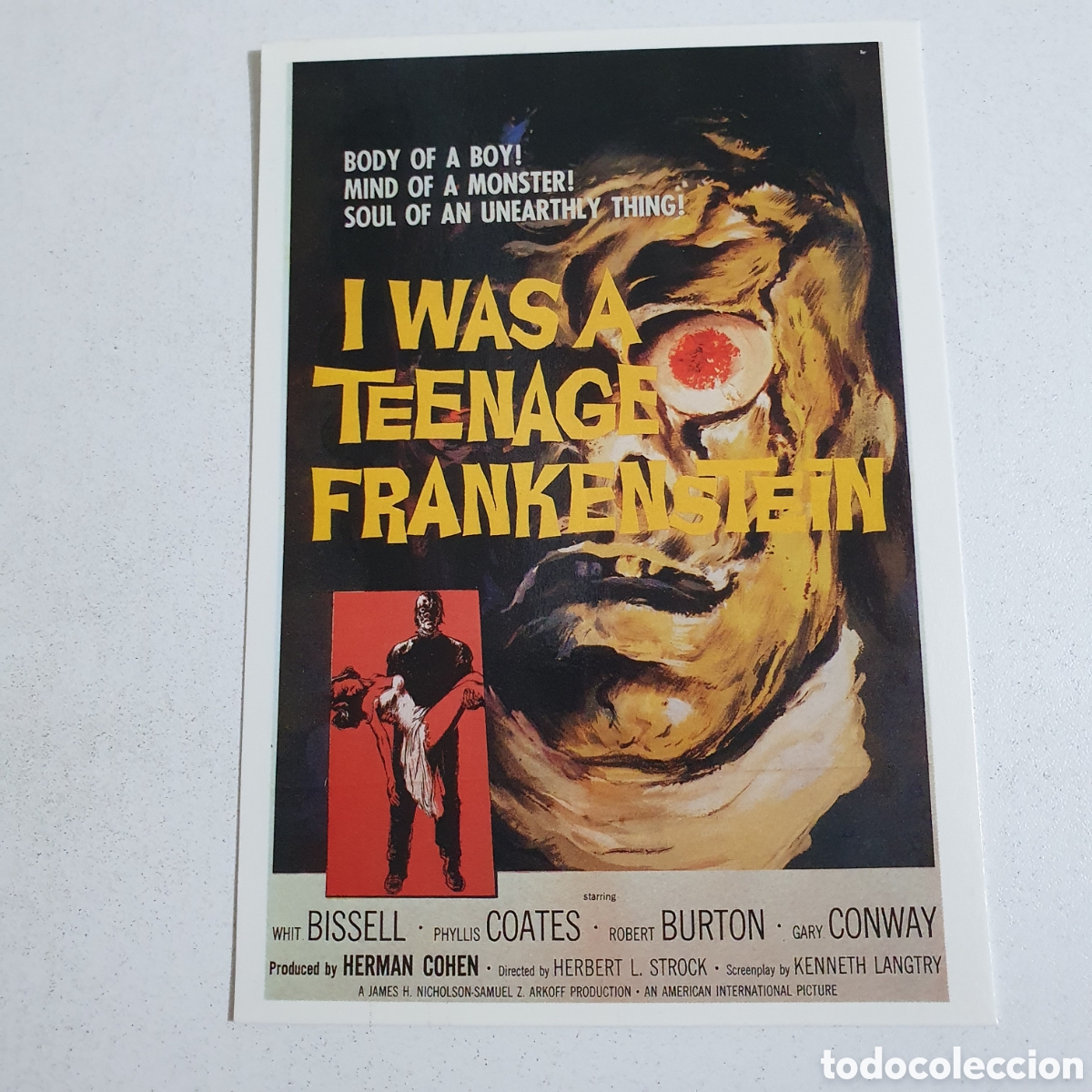 Cine: Postal - 3. Yo Fui Un Frankenstein Adolescente - Was A Teenage Frankenstein - 28, Sin Circular