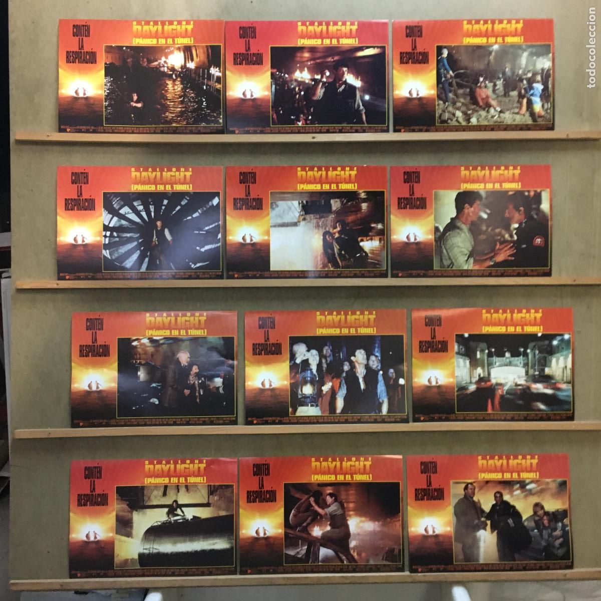 Cine: ACM56 DAYLIGHT PANICO EN EL TUNEL SYLVESTER STALLONE MORTENSEN SET 12 FOTOCROMOS ORIGINAL ESTRENO