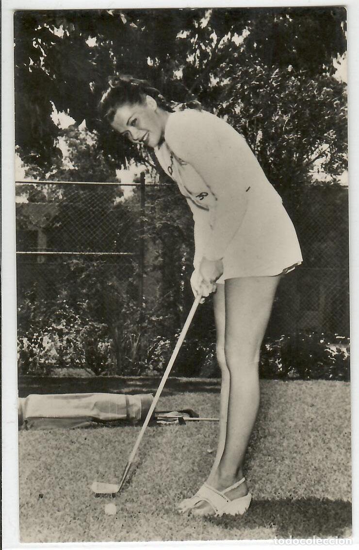 Cine: Janis Paige 229. Jugando al Golf. Sin editor. no escrita - Vell i Bell