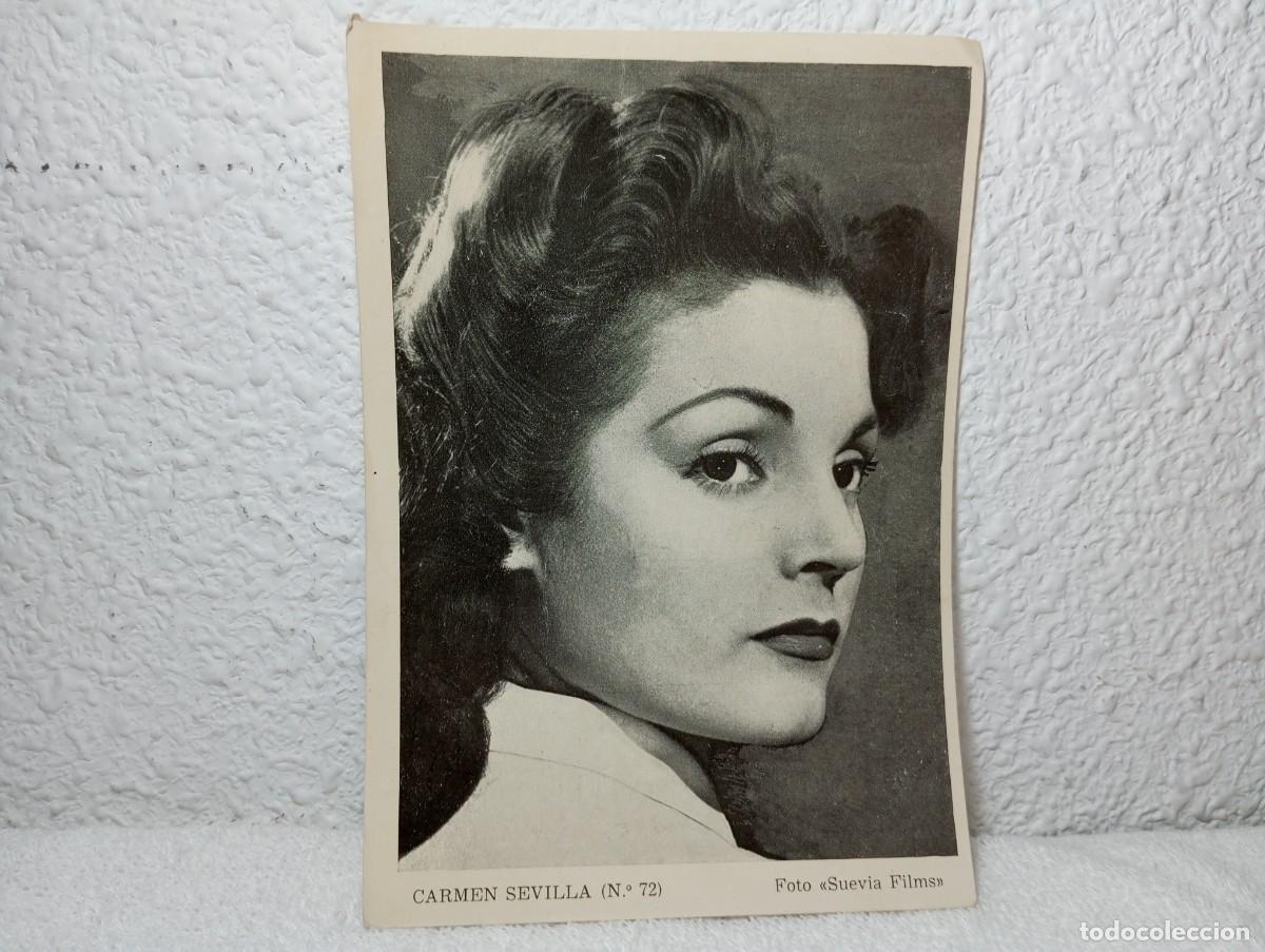 Cine: ANTIGUA LAMINA N&ordm; 72 ARTISTAS DE LA PANTALLA CARMEN SEVILLA OBSEQUIO REVISTA FLORITA A&Ntilde;OS 50