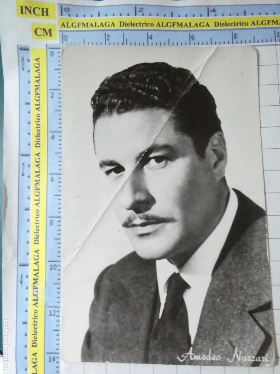 Kino: POSTAL CINE ARTISTA ACTOR AMEDEO NAZZARI. 2727