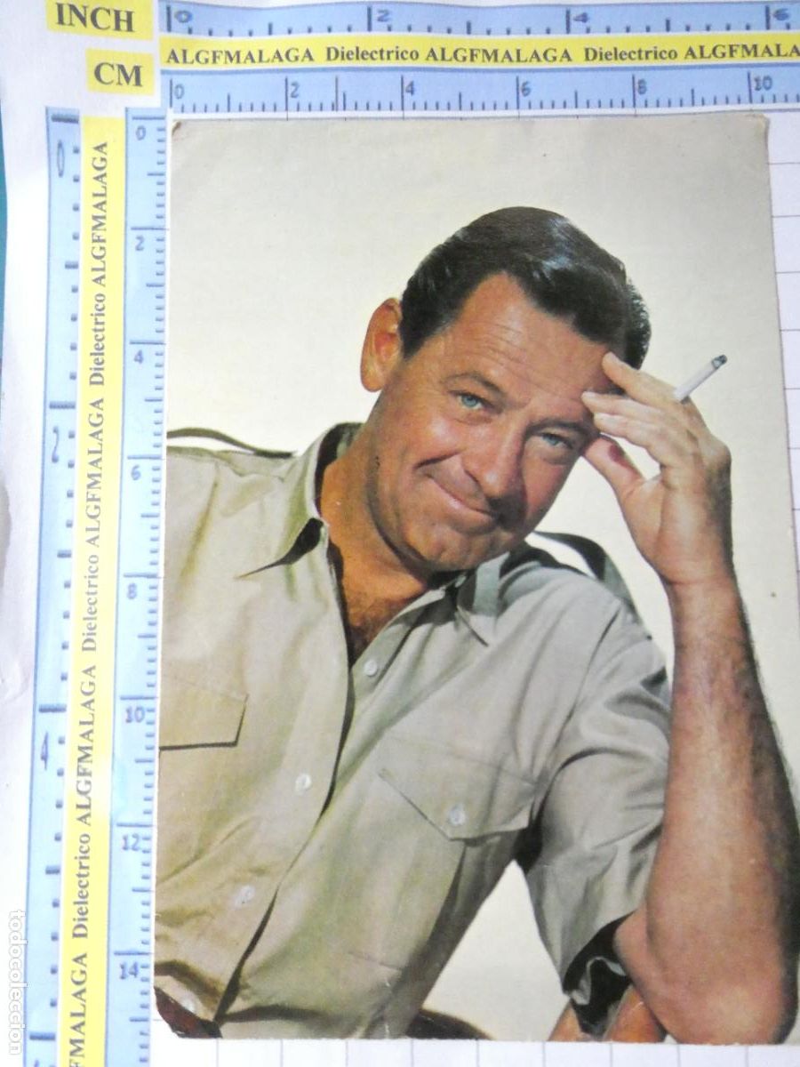 Kino: POSTAL CINE ARTISTA ACTOR WILLIAM HOLDEN A&Ntilde;O 1965 2734