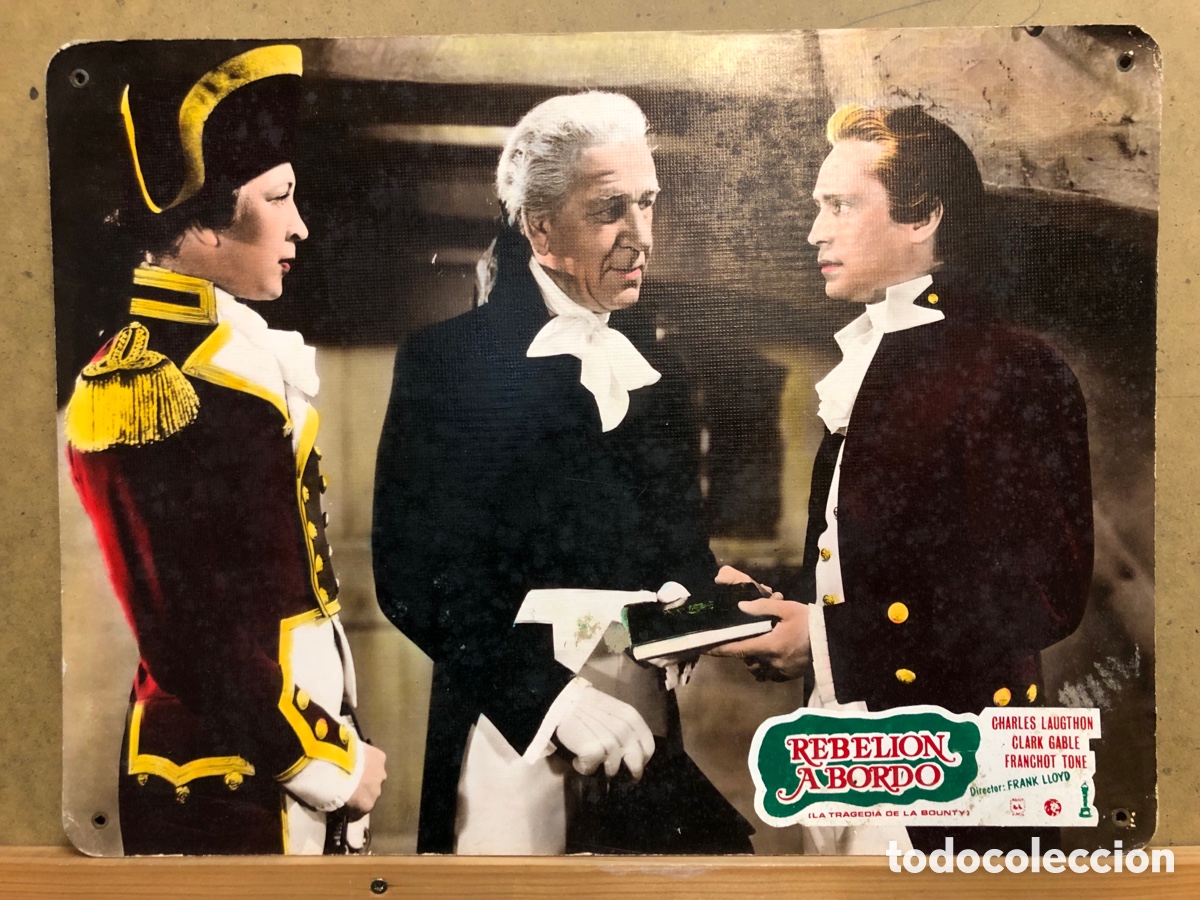 Cine: ADA09 REBELION A BORDO CLARK GABLE CHARLES LAUGHTON FOTOCROMO CARTON ORIGINAL ESPA&Ntilde;OL