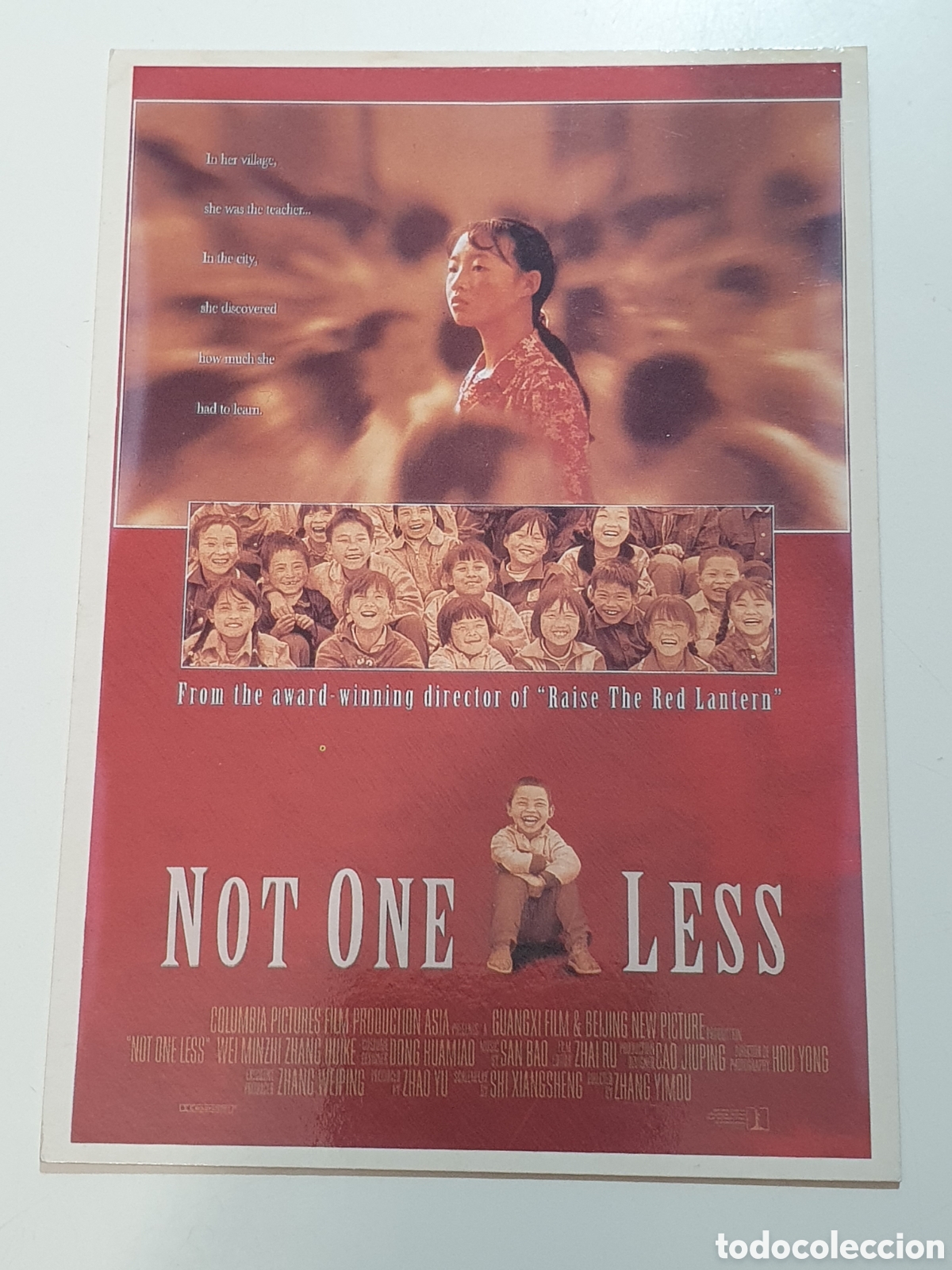 Cine: Postal. 35 - Ni Uno Menos, Not One Less - 297 - Sin Circular.