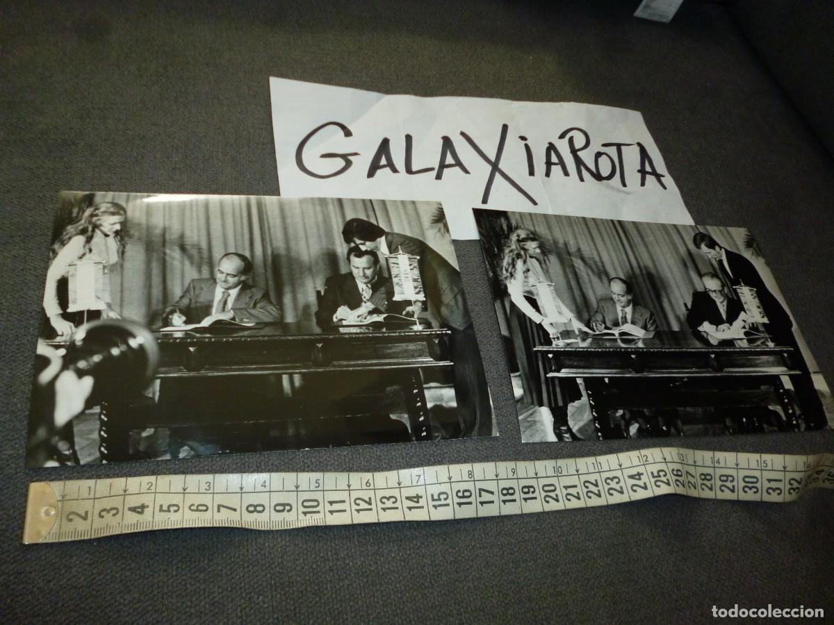 Kino: Firmas de convenios de cooperaci&oacute;n radio y Tv h&uacute;ngara y rtve 2 Fotos originales 13x18cm + documento