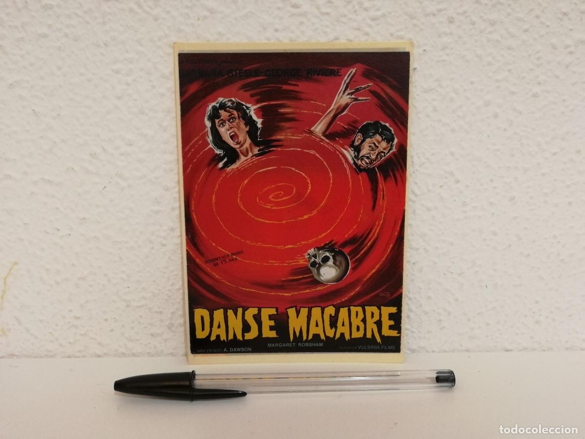 Cine: TARJETA ACARTONADA -10*15- DANZA MACABRA - TERROR - BARBARA STEELE