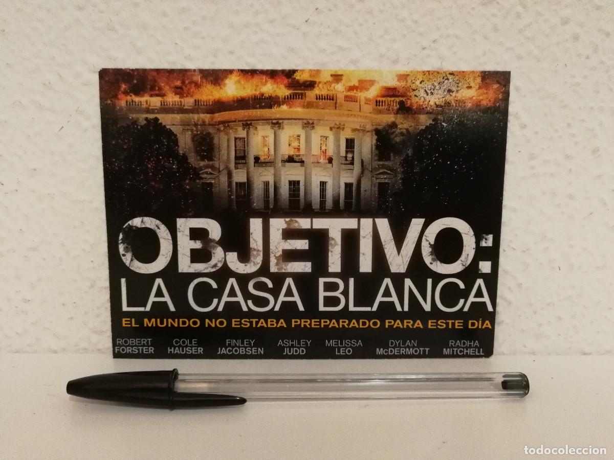 Cine: TARJETA ACARTONADA -10*15- OBJETIVO LA CASA BLANCA - THRILLER - GERALD BUTLER - MORGAN FREEMAN