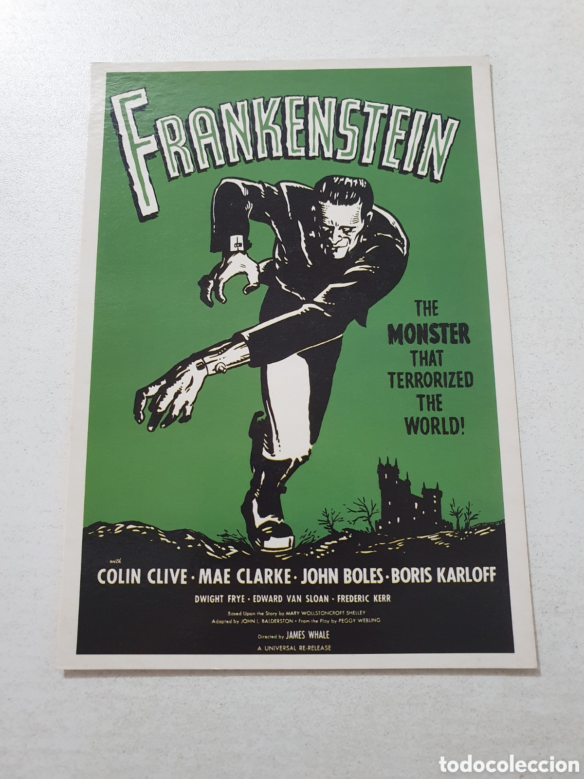 Cine: Postal - 42. Frankenstein - Boris Karloff- 636 -Sin Circular.