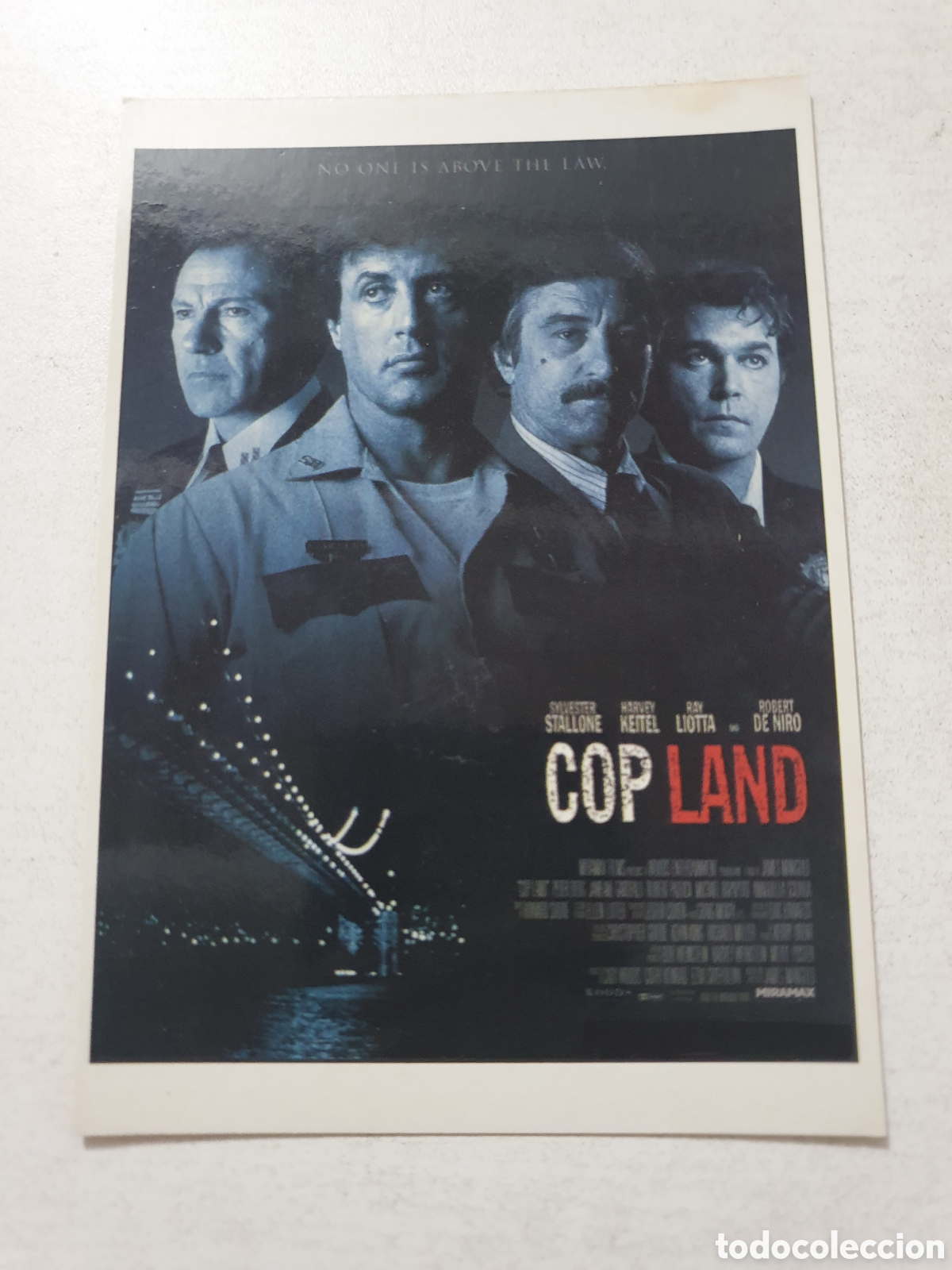 Cine: Postal - 43. Cop Land, Tierra De Policias - Sylvester Stallone/ Harvey Keitel - 80 -Sin Circular.