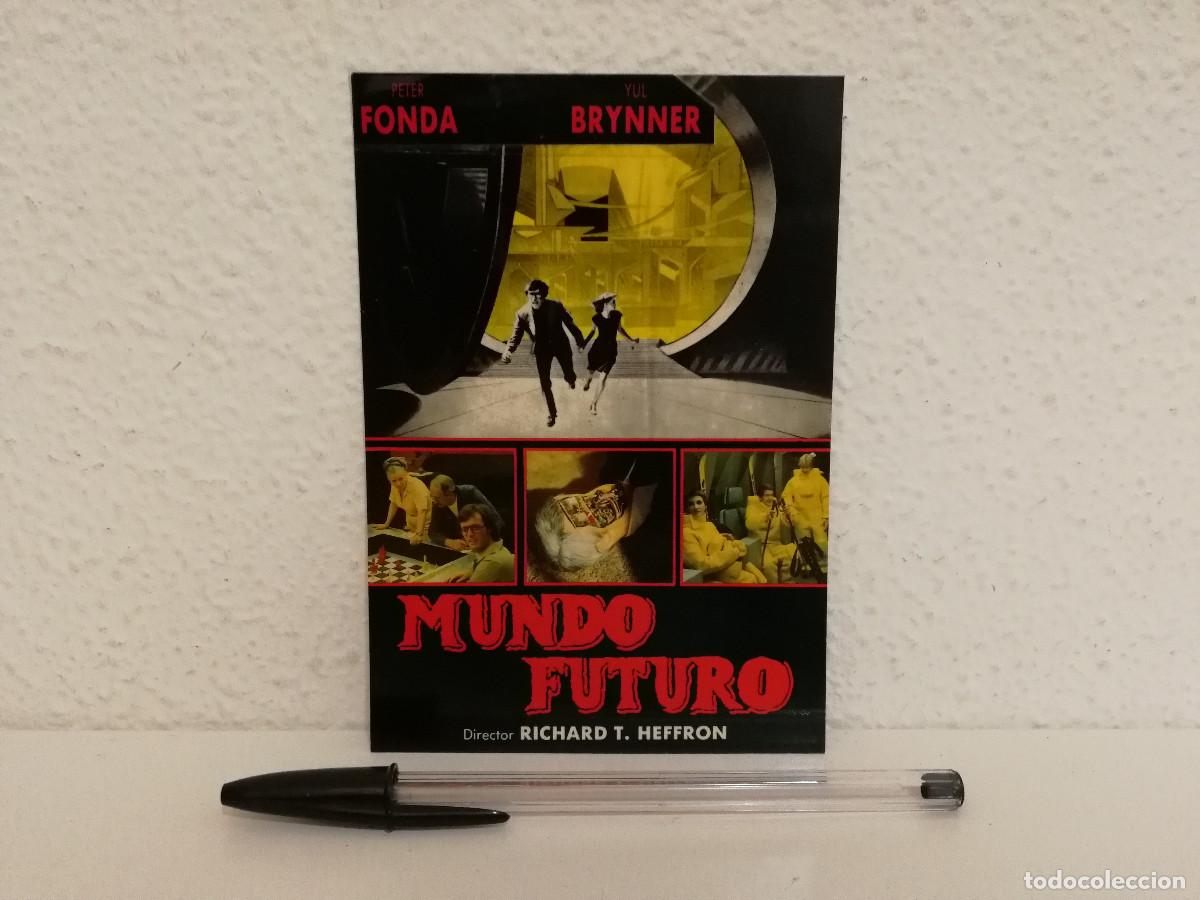 Cine: TARJETA ORIGINAL -10*15- MUNDO FUTURO - CIENCIA FICCION - YUL BRYNNER