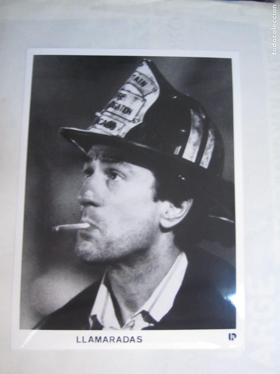 Cine: llamaradas - foto original b/n - robert de niro - Backdraft - ron howard