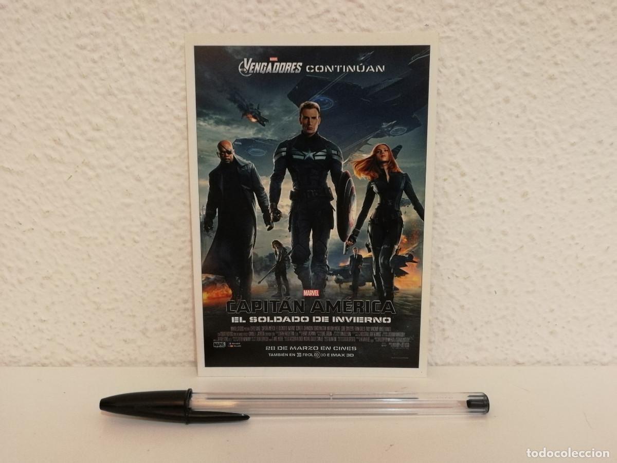 Cine: FICHA COLECCIONABLE -10*15- CAPITAN AMERICA EL SOLDADO DE INVIERNO - COLE - MARVEL