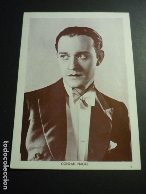 Cin&eacute;ma: CONRAD NAGEL ACTOR ANTIGUA TARJETA 12,5 X 17,5 CM