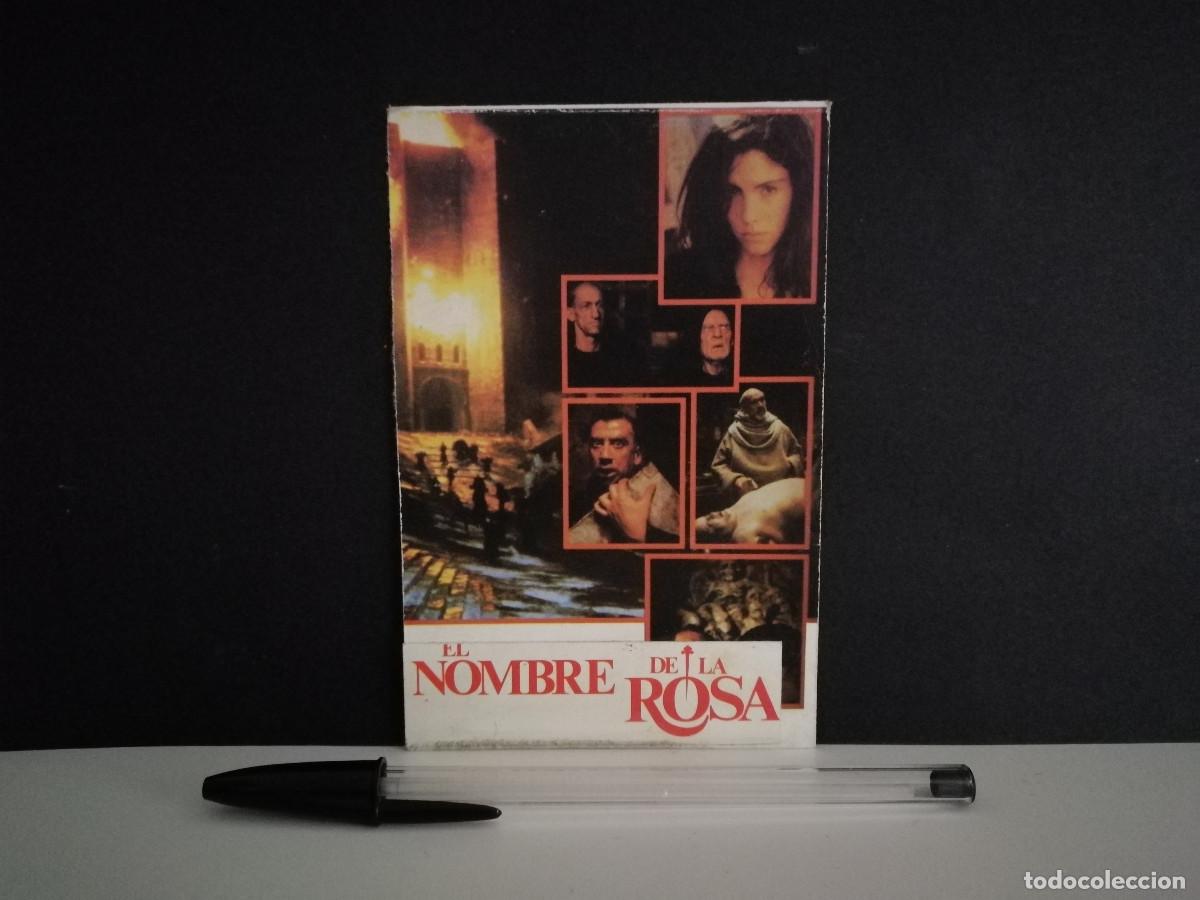 Cine: TARJETA PAPEL -9*13- EL NOMBRE DE LA ROSA - SEAN CONNERY