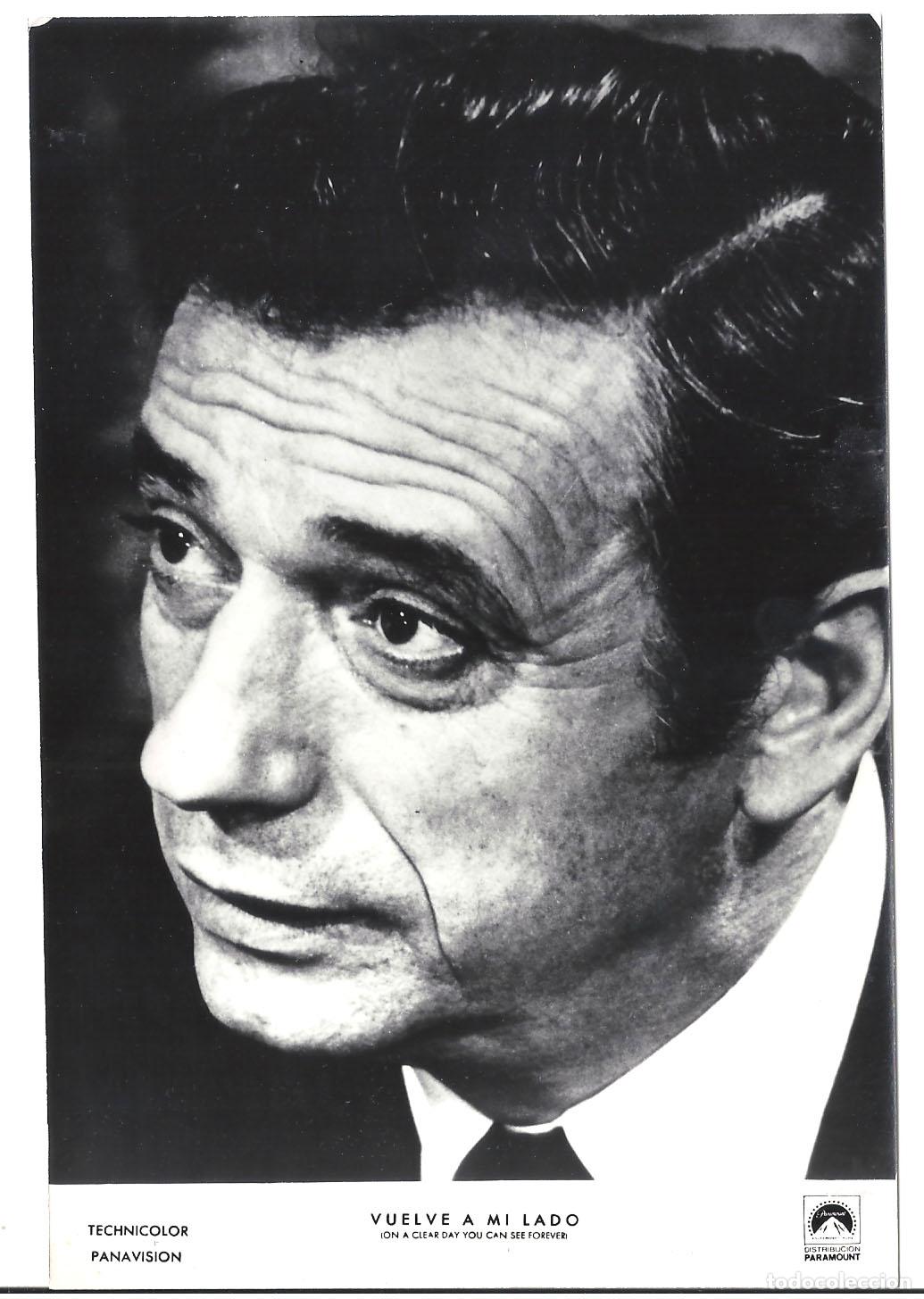 Cinema: FJC 0908 YVES MONTAND VUELVE A MI LADO FOTO B/N ORIGINAL