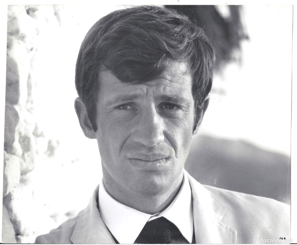 Cinema: FJC 0916 JEAN-PAUL BELMONDO SECUESTRO BAJO EL SOL FOTO B/N ORIG FOTOGRAFO SIMON LOPEZ