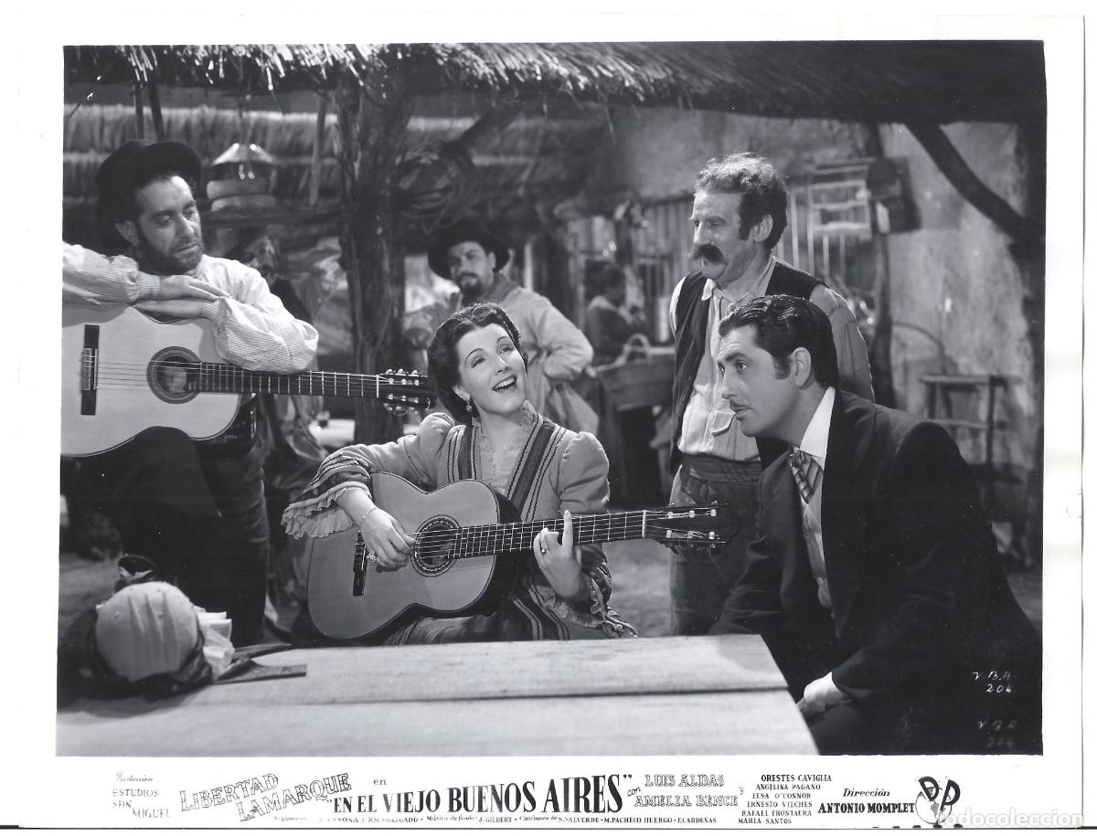 Cine: FJC 0965 LIBERTAD LAMARQUE EN EL VIEJO BUENOS AIRES FOTO B/N ORIGINAL ESPA&Ntilde;OLA