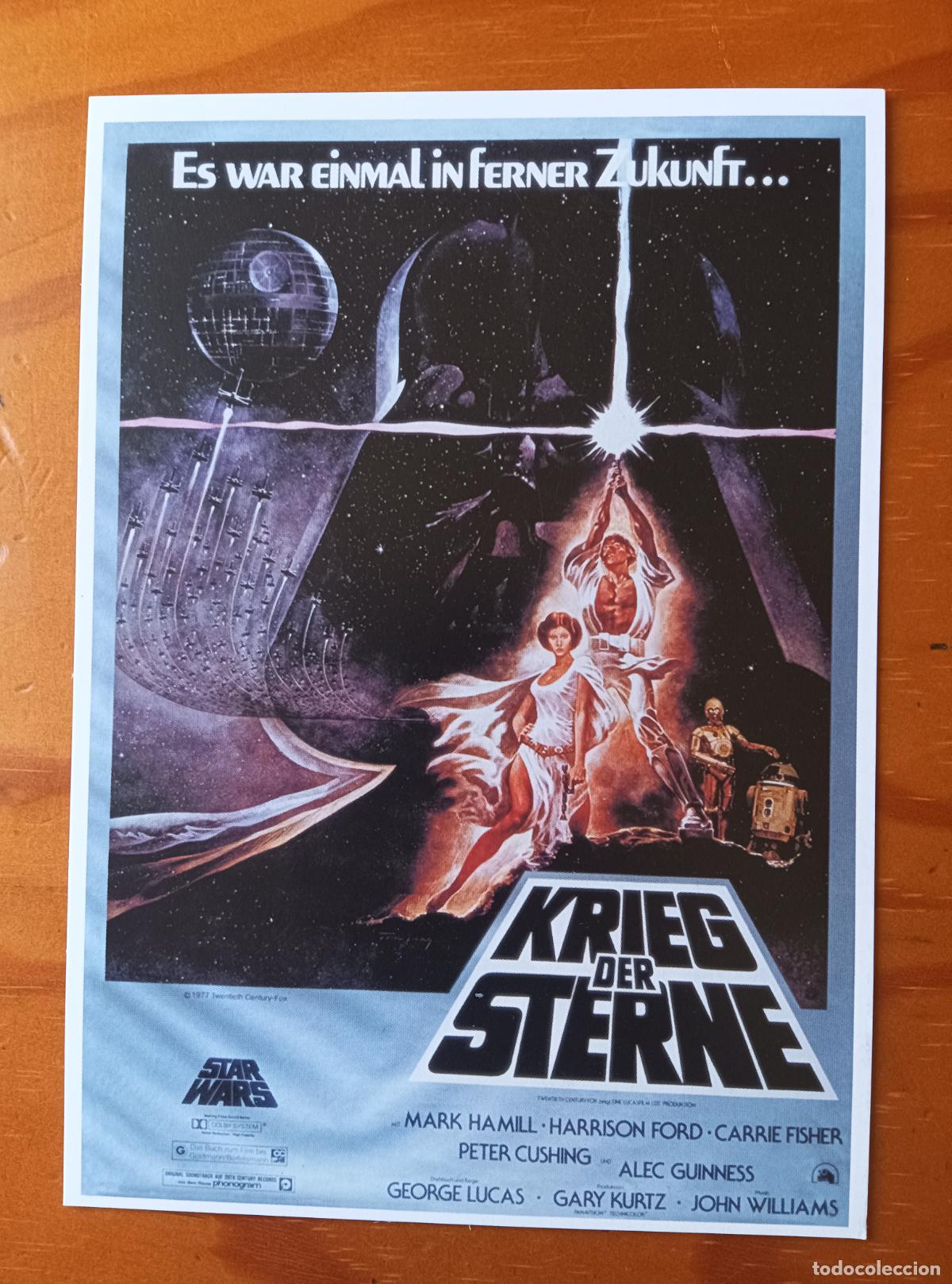 Cine: STAR WARS, CARTEL ALEMAN. POSTAL OFICIAL LFL 2004.