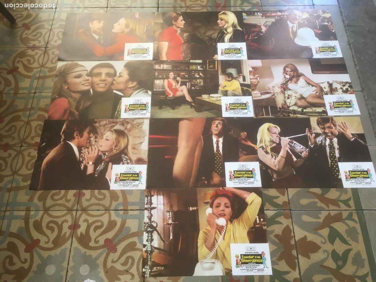 Cine: ense&ntilde;ar a un sinverguenza carmen sevilla jose rubio 10 fotocromos originales estreno