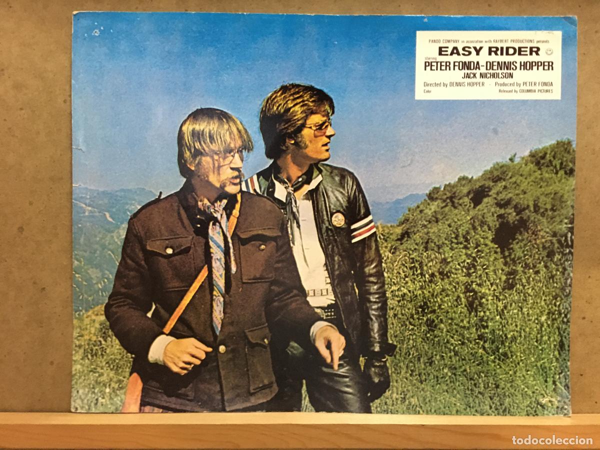 Cine: ACS34 EASY RIDER PETER FONDA DENNIS HOPPER JACK NICHOLSON FOTOCROMO ORIGINAL INGLES