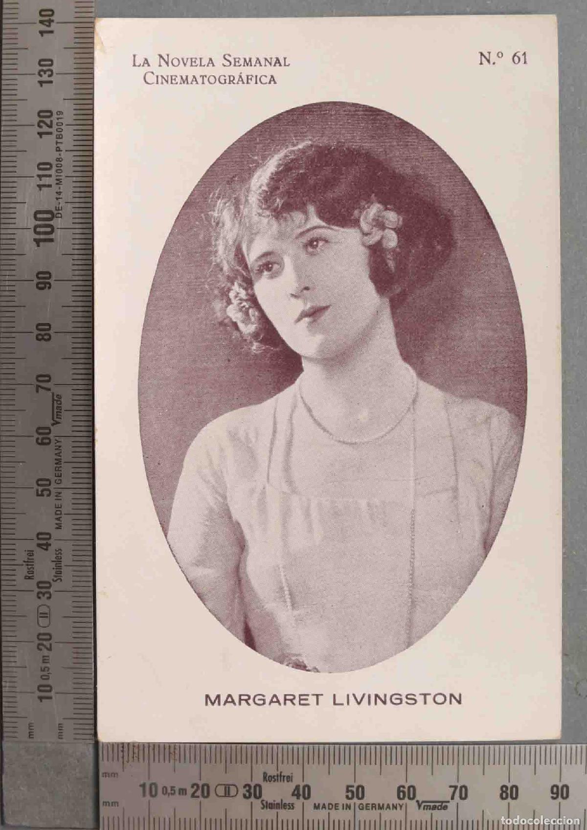 Kino: TARJETA. CROMO. LA NOVELA SEMANAL CINEMATOGR&Aacute;FICA MARGARET LIVINGSTON
