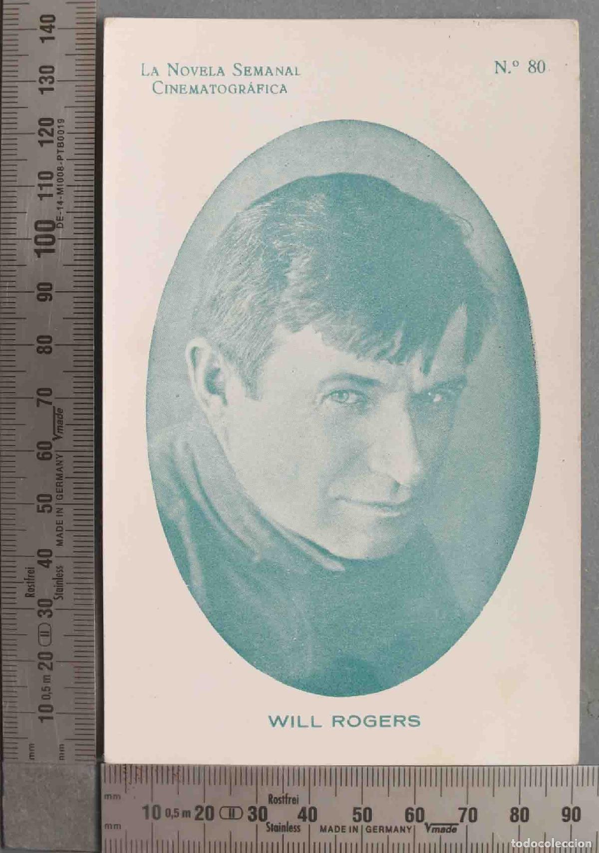 Kino: TARJETA. CROMO. LA NOVELA SEMANAL CINEMATOGR&Aacute;FICA WILL ROGERS