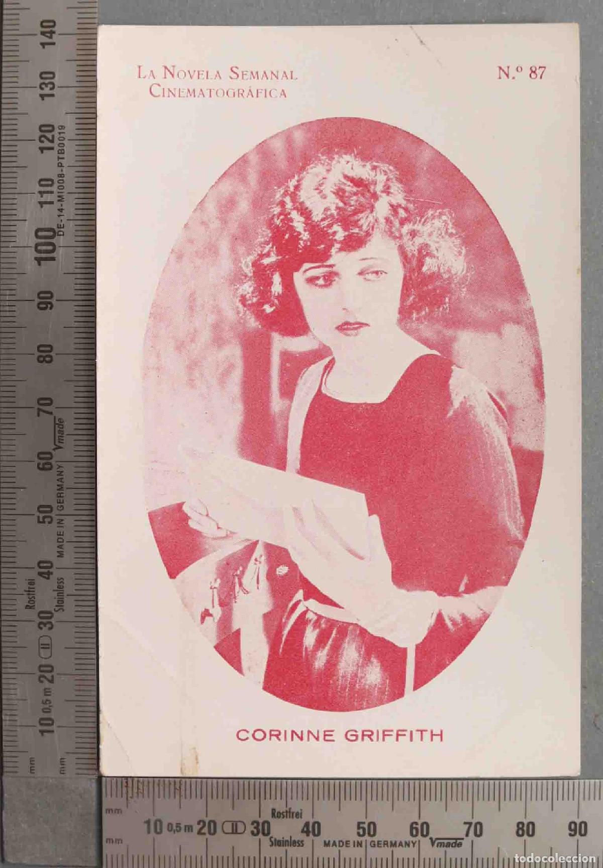 Kino: TARJETA. CROMO. LA NOVELA SEMANAL CORINNE GRIFFITH