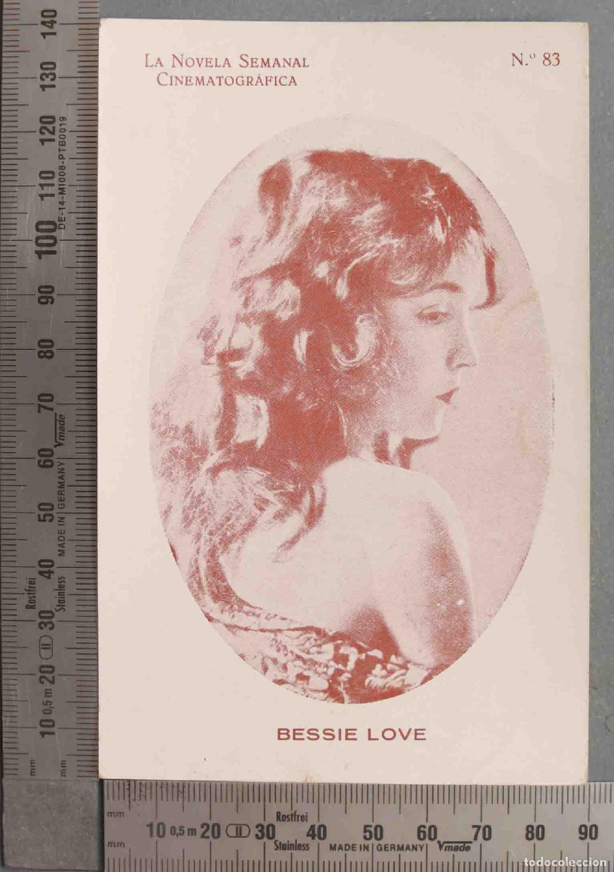Kino: TARJETA. CROMO. LA NOVELA SEMANAL CINEMATOGR&Aacute;FICA BESSIE LOVE