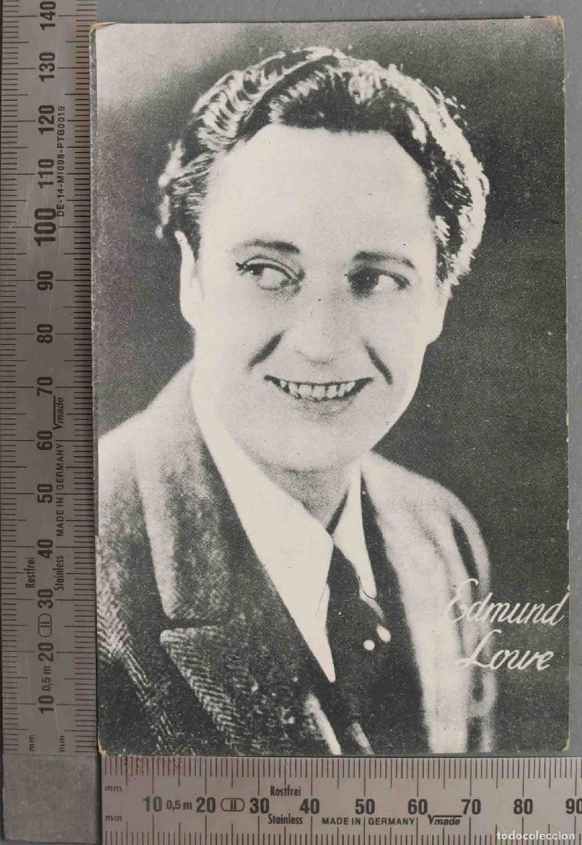 Kino: TARJETA. CROMO. EDMUND LORVE