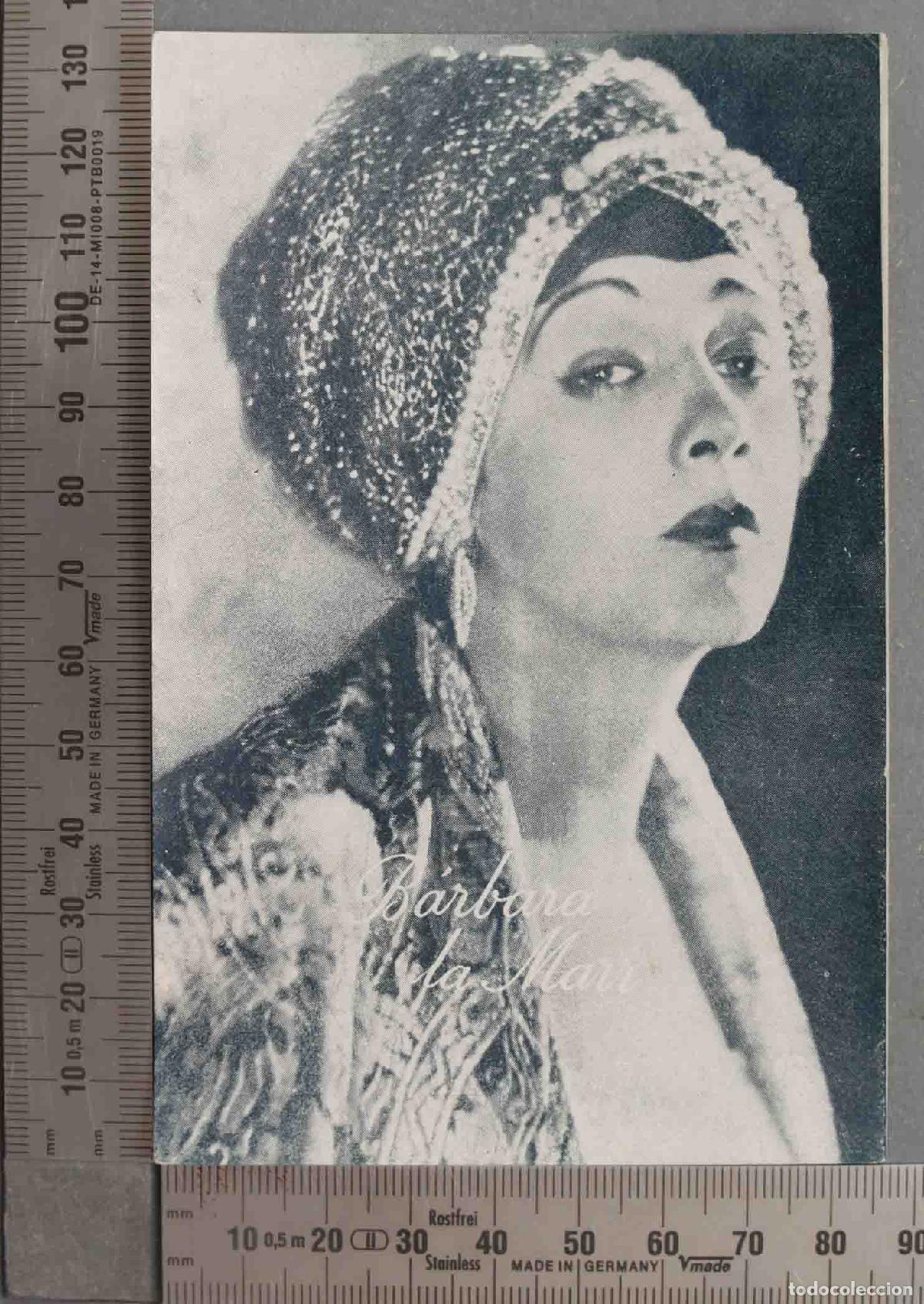 Kino: TARJETA. CROMO. BARBARA LA MARR