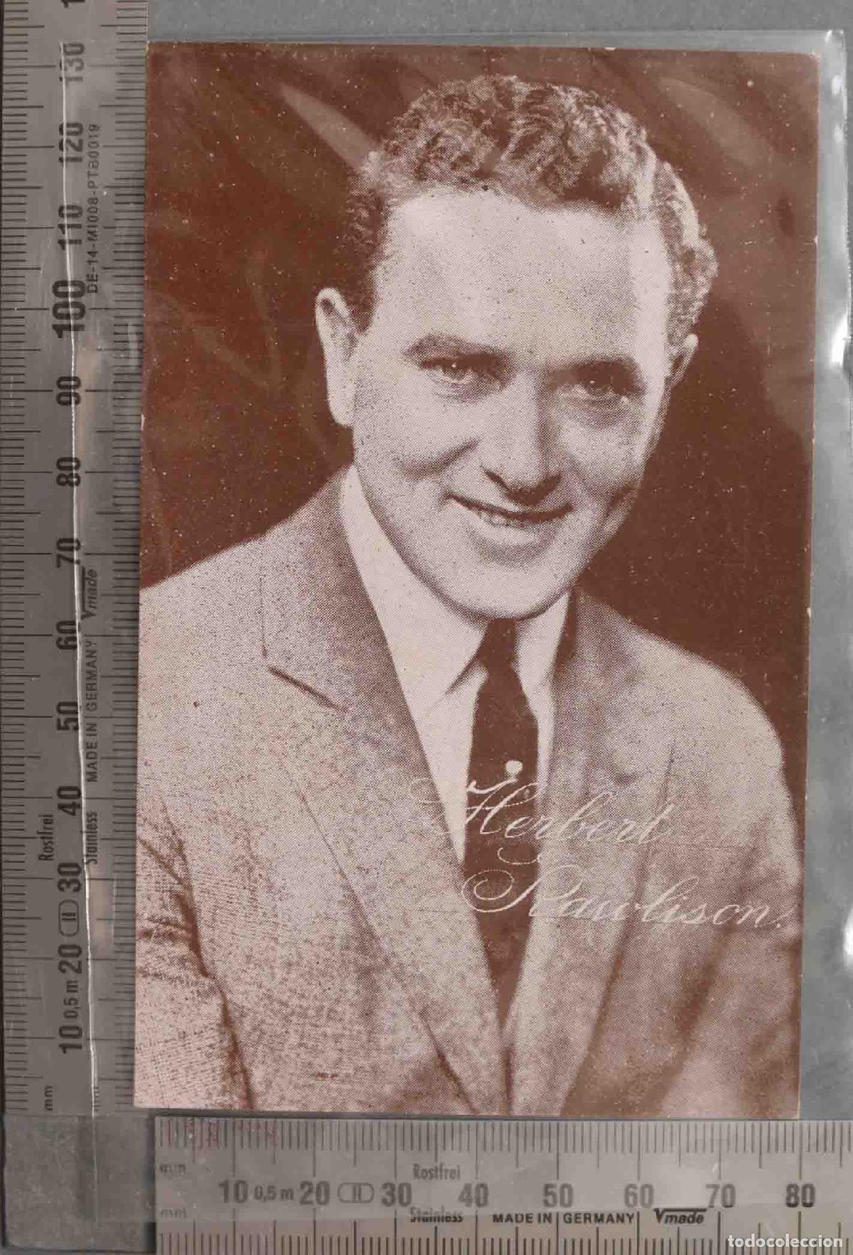 Kino: TARJETA. CROMO. herbert rawlinson. PUBLICIDAD POLVOS ARROZ KRAM