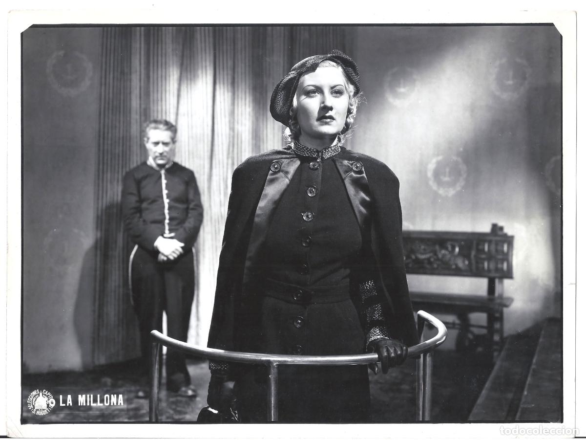 Cine: F35256 LINA YEGROS LA MILLONA FOTO B/N ORIGINAL ESPA&Ntilde;OLA
