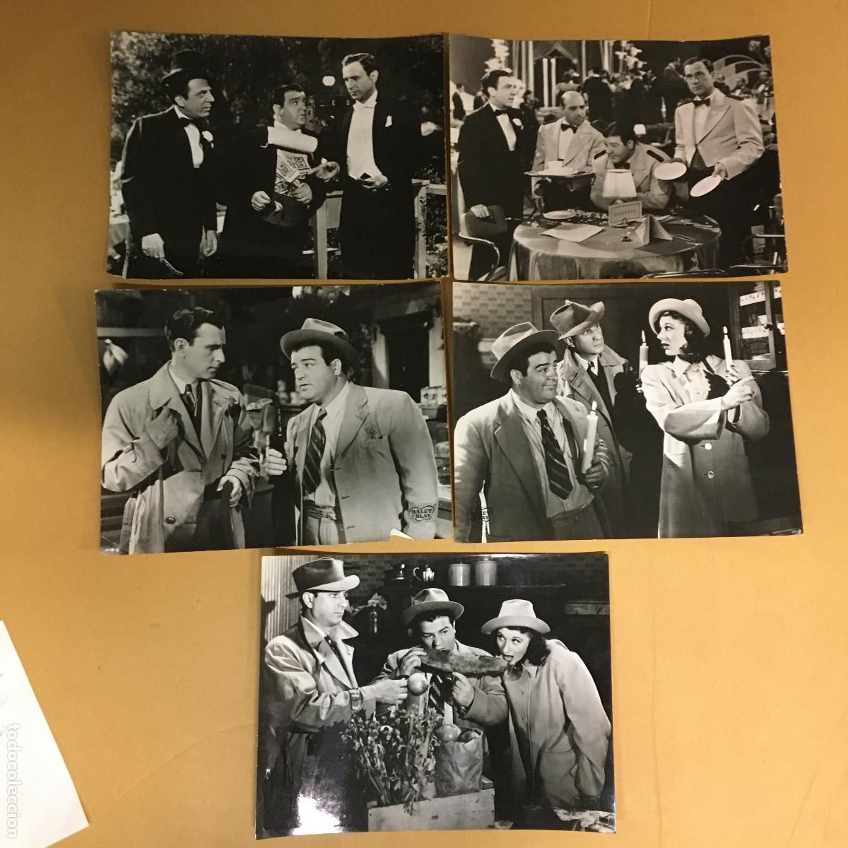 Cine: F35354 BUD ABBOTT LOU COSTELLO AGARRAME ESE FANTASMA 5 FOTOS B/N ORIGINALES ESPA&Ntilde;OLAS