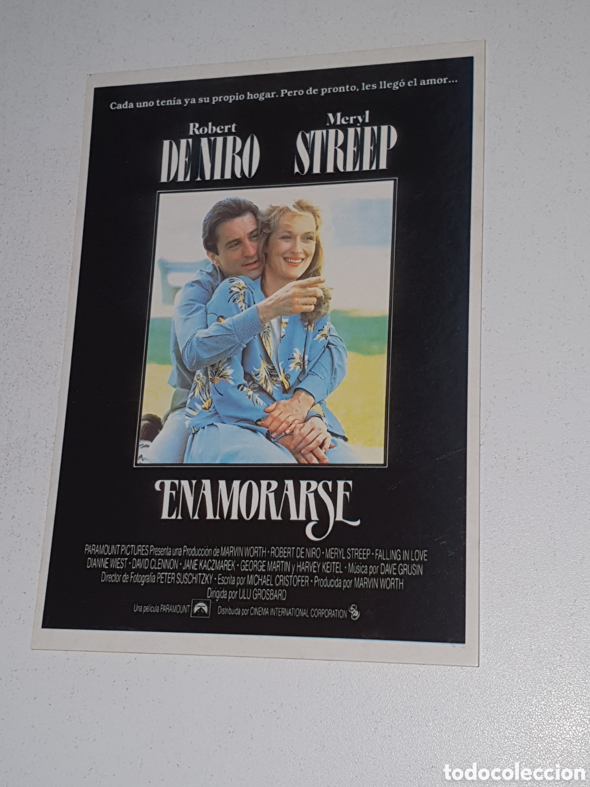 Cine: Postal - 95. Enamorarse - Robert De Niro/ Meryl Streep - Sin Circular.