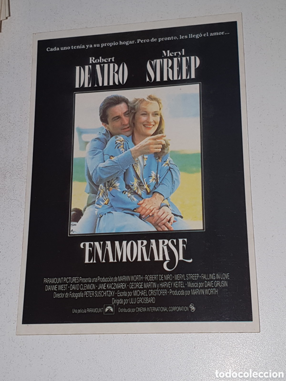 Cine: Postal - 95. Enamorarse - Robert De Niro/ Meryl Streep - Sin Circular.