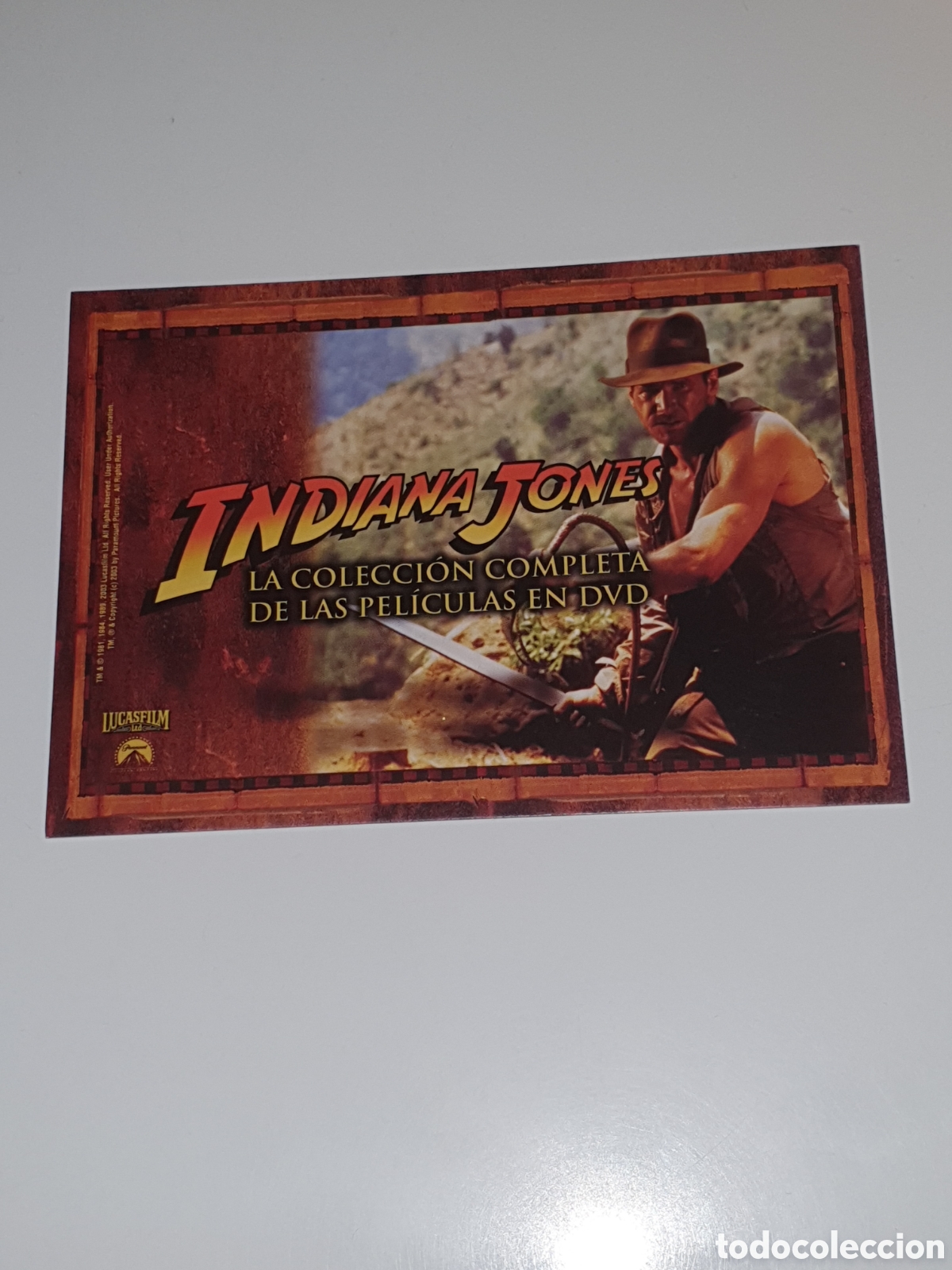 Cine: Postal- 124. Las Aventuras De Indiana Jones, Dvd's En El Corte Ingl&eacute;s - Sin Circular.