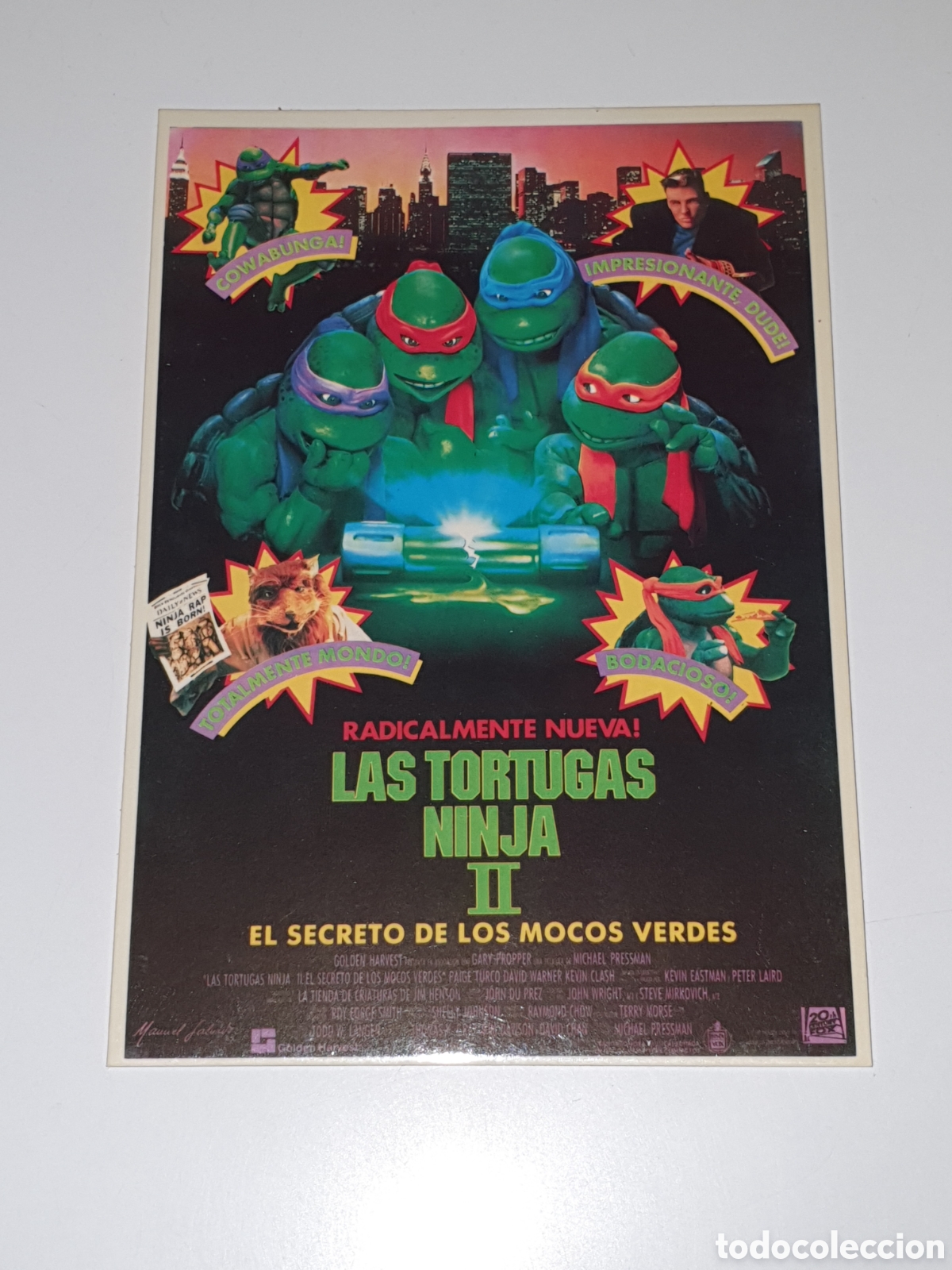 Cine: Postal - 134. Las Tortugas Ninja II - 395 - Sin Circular.