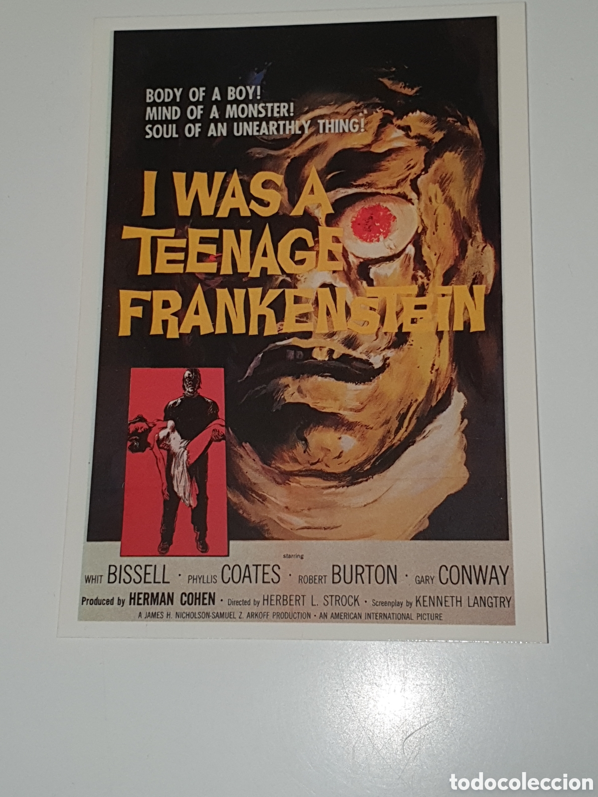 Cine: Postal - 185. Yo Fui Un Frankenstein Adolescente - I Was A Teenage Frankenstein - 28, Sin Circular