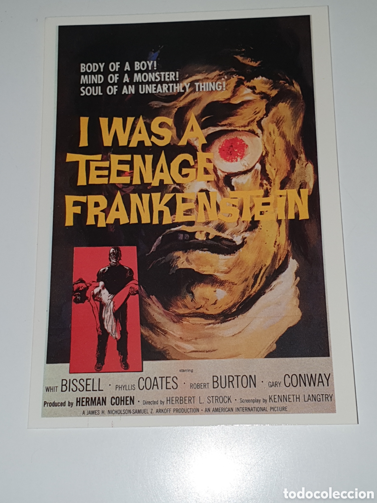 Cine: Postal - 185. Yo Fui Un Frankenstein Adolescente - I Was A Teenage Frankenstein - 28, Sin Circular