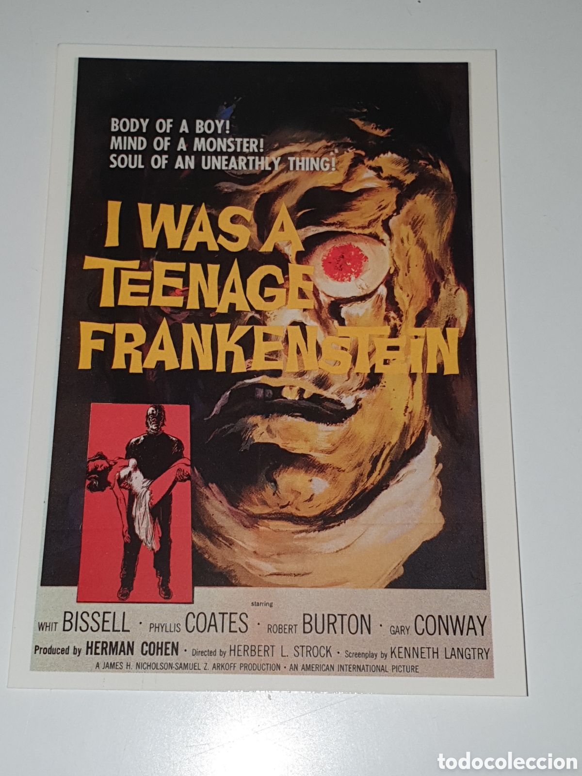 Cine: Postal - 185. Yo Fui Un Frankenstein Adolescente - I Was A Teenage Frankenstein - 28, Sin Circular