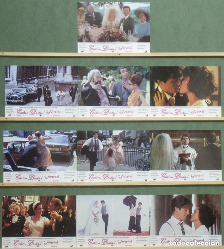Cine: ACT65 CUATRO BODAS Y UN FUNERAL HUGH GRANT SET COMPLETO 10 FOTOCROMOS ORIGINAL ESTRENO