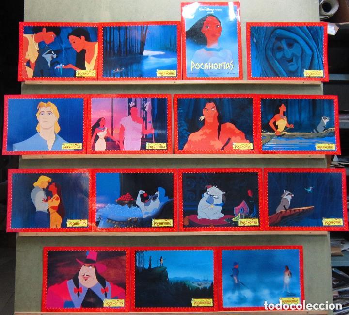 Cinema: ACT68 POCAHONTAS WALT DISNEY SET COMPLETO DE 15 FOTOCROMOS ORIGINAL ESTRENO