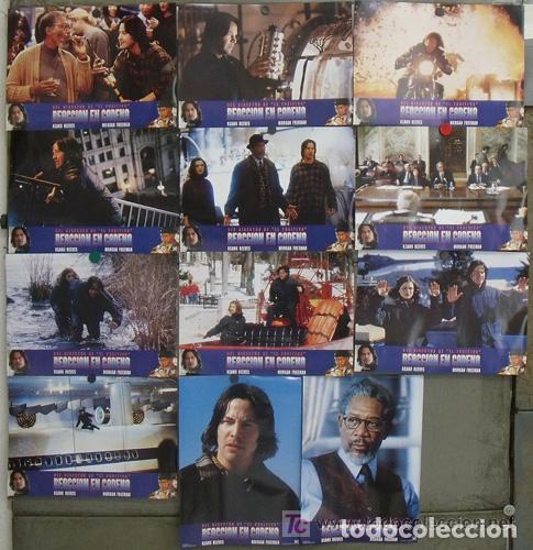 Cine: ACT73 REACCION EN CADENA KEANU REEVES SET COMPLETO 12 FOTOCROMOS ORIGINAL ESTRENO
