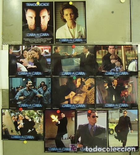 Cinema: ACT76 FACE OFF cara a cara JOHN WOO TRAVOLTA CAGE SET COMPLETO 12 FOTOCROMOS ORIGINAL ESTRENO