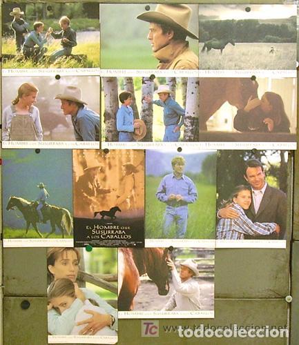 Cine: ACT78 EL HOMBRE QUE SUSURRABA A LOS CABALLOS ROBERT REFORD SET COMPLETO 12 FOTOCROMOS ORIG ESTRENO